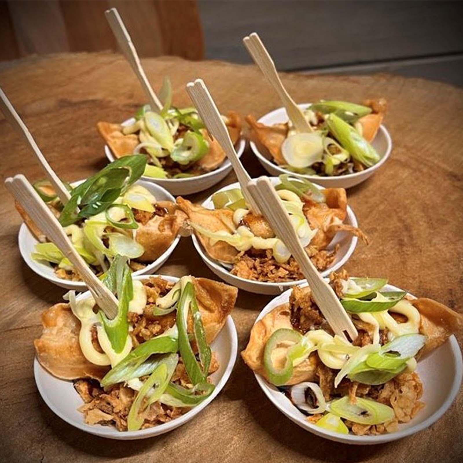 NIEUW: Vegetarische gyoza hapjes vanaf 10 stuks 1.50 per stuk