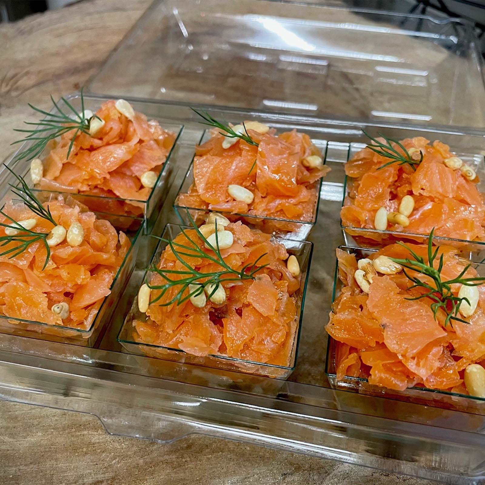 Amuse zalmpje vanaf 6 stuks verpakt
